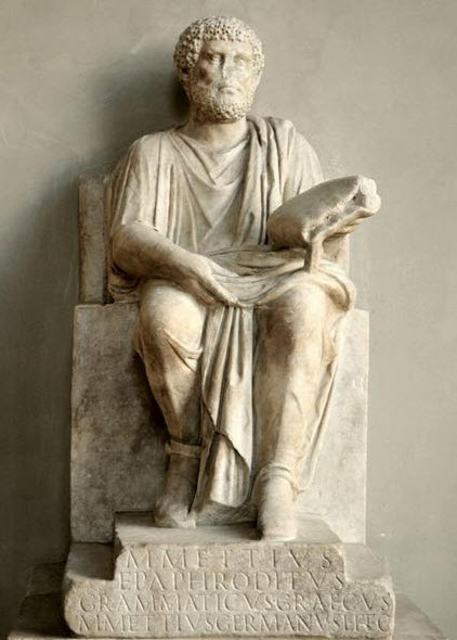 Roman Rhetor Statue Roman Statue of the Grammarian Marco Mettio Epafrodito ...
